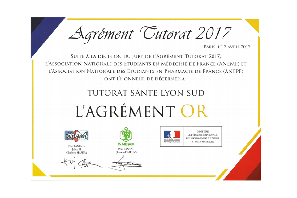 Agrément 2017